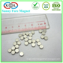 silver round magnetic button